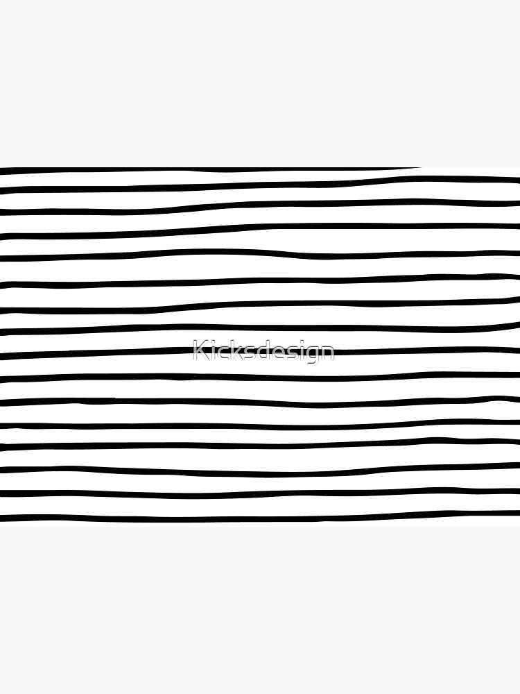 Modern simple trendy black white striped pattern by Kicksdesign