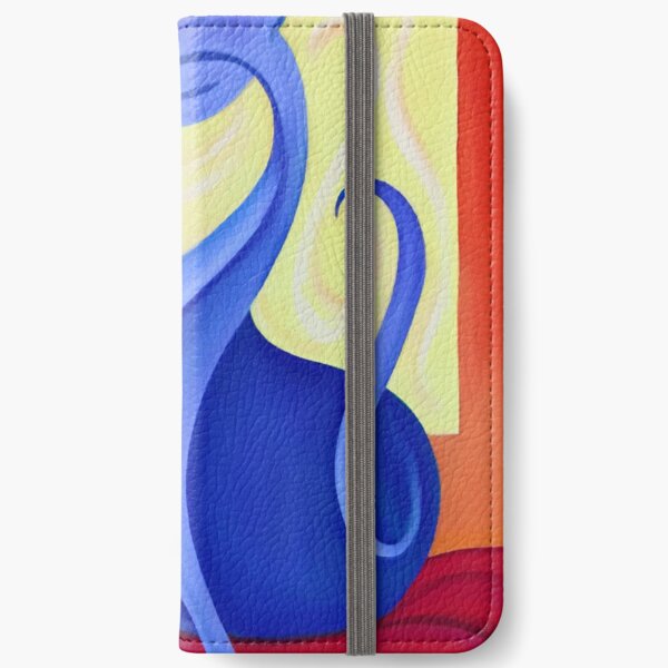 Gato sobre cojín rojo Fundas tarjetero para iPhone