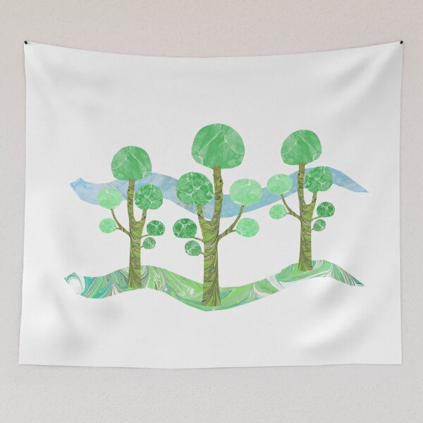 Item preview, Cloud Pruned Trees designed and sold by MarbleCloud.
