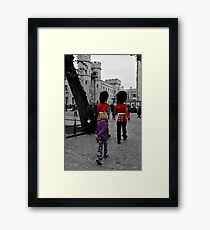 Quick march ! Framed Print