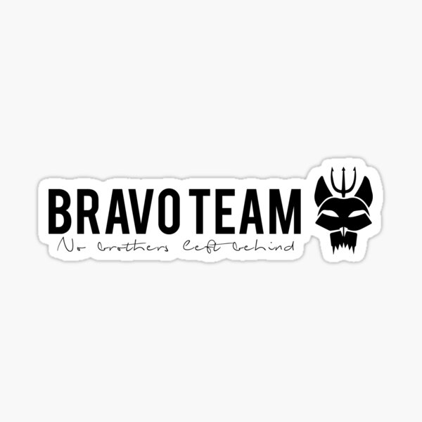 "Bravo Team Black logo" Sticker for Sale by HitTheRoadJus Redbubble