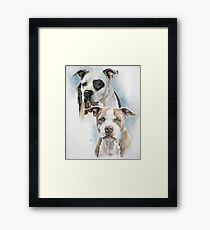 Sparkle and Buster Portraits in Color Framed Print