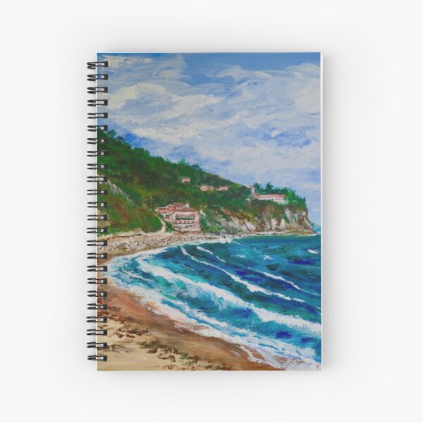 Burnout Beach, Palos Verdes Pennisula Spiral Notebook