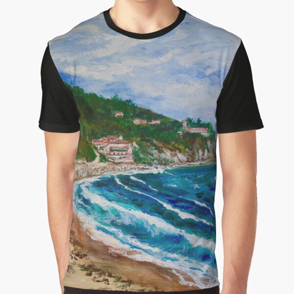 Burnout Beach, Palos Verdes Pennisula Graphic T-Shirt