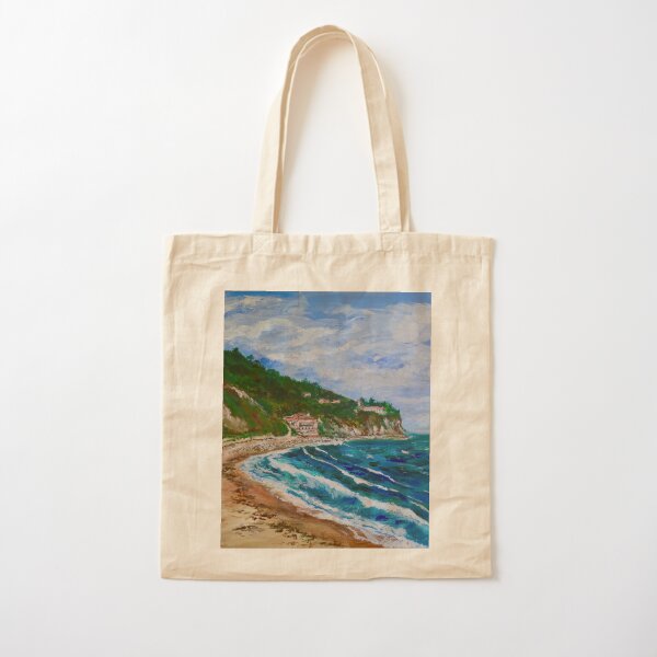 Burnout Beach, Palos Verdes Pennisula Cotton Tote Bag