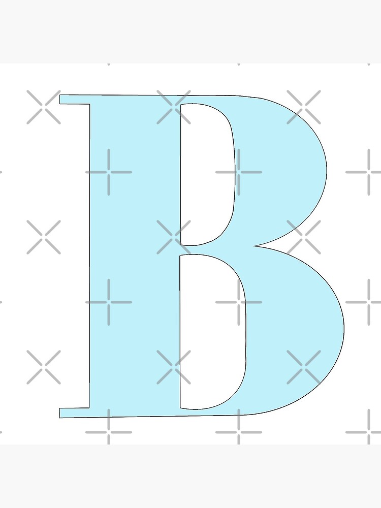 The letter B (Mint Green) Sticker for Sale by drawingbystephx