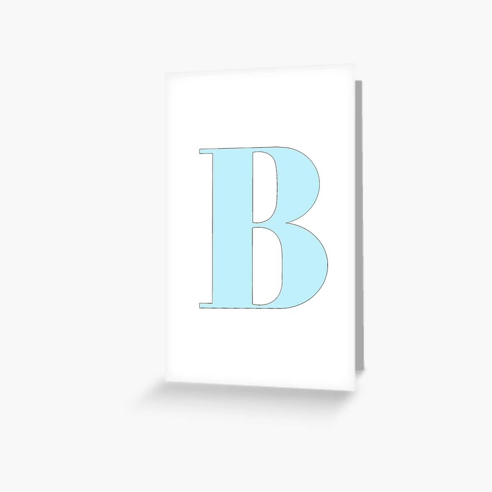 The letter B (Mint Green) Sticker for Sale by drawingbystephx