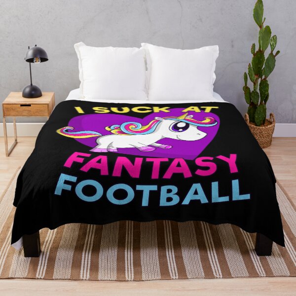 Item preview, Funny I Suck At Fantasy Football Rainbow Unicorn designed and sold by SwagHut.