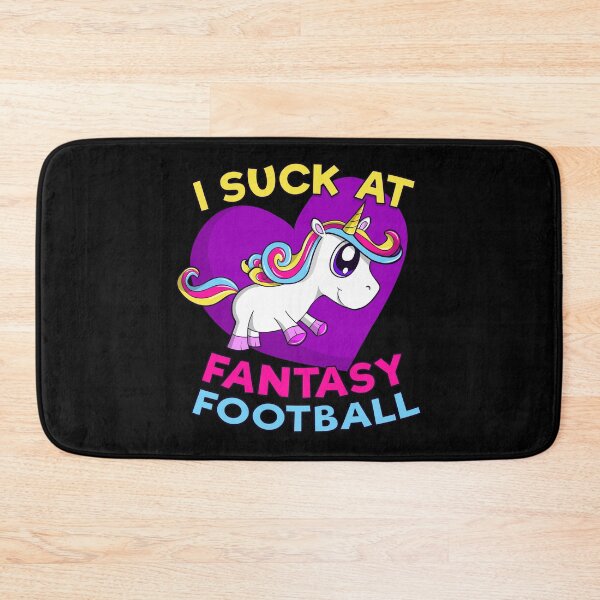 Item preview, Funny I Suck At Fantasy Football Rainbow Unicorn designed and sold by SwagHut.