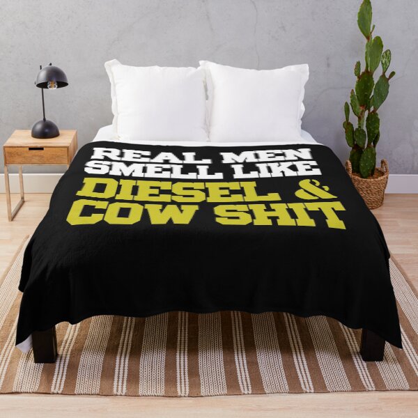 Item preview, Real Men Smells Like Diesel & Cow Shit Sarcastic Humor Shirt designed and sold by findgreatshirts.