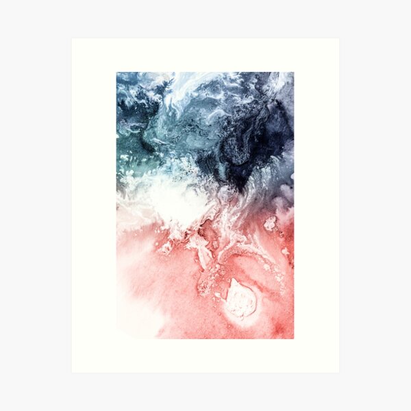 Item preview, Abstract Watercolor, Aerial Coastal View designed and sold by PrintsProject.