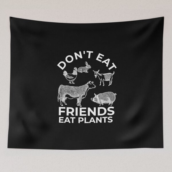 Item preview,  Dont eat friends. Vegetarian. Vegan. designed and sold by Ofca.