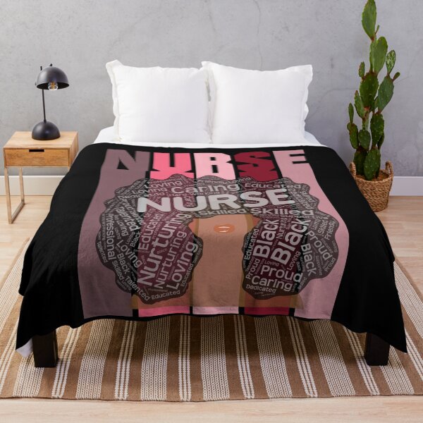Item preview, Black Nurse Words in Afro Art designed and sold by blackartmatters.