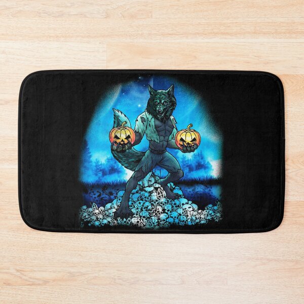 Item preview, Halloween Werewolf With Pumpkins And Skulls designed and sold by UniQueensShop.