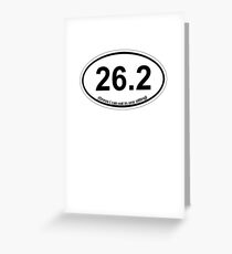 26.2 (Oreos I can eat in one sitting) Greeting Card