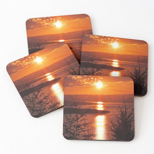 Sunset from Boulder Road Coasters (Set of 4)