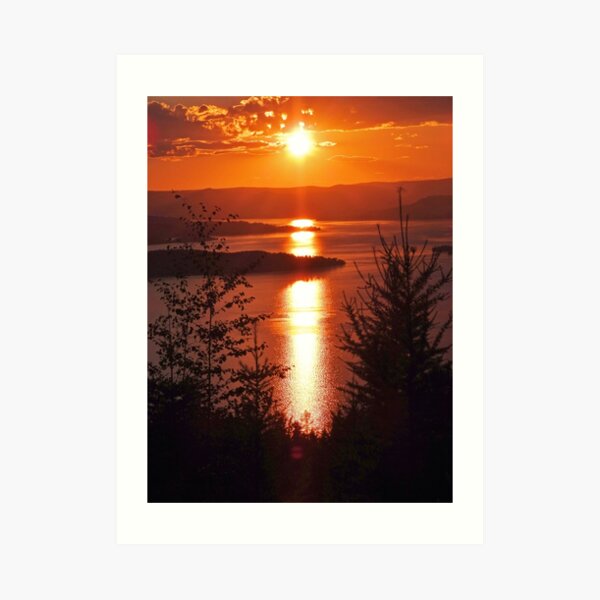 Sunset from Boulder Road Art Print
