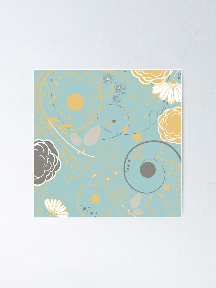 Thumbnail 1 of 3, Poster, Cute Floral designed and sold by AbstractCreatur.