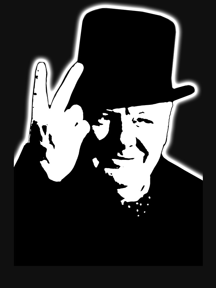 V sign. Victory, V, 1943, WWII, Winston, Churchill, British prime minister. by TOMSREDBUBBLE