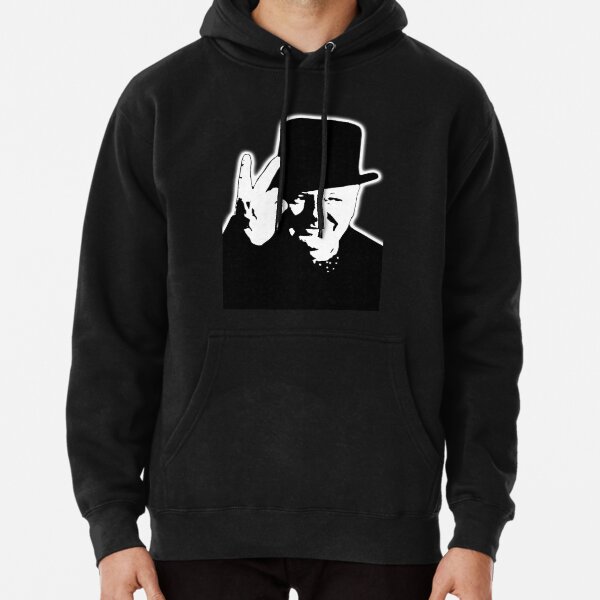 V sign. Victory, V, 1943, WWII, Winston, Churchill, British prime minister. Pullover Hoodie