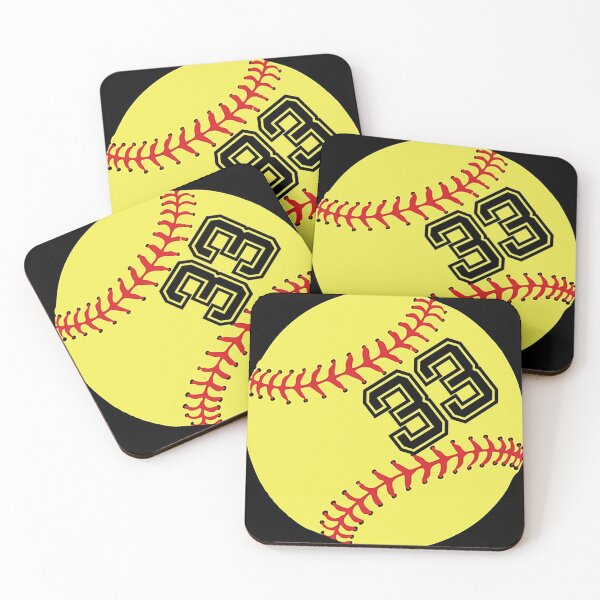 Item preview, Softball Player Jersey No 33 Back Number #33 Ball Sport Sticker Gift designed and sold by theshirtinator.