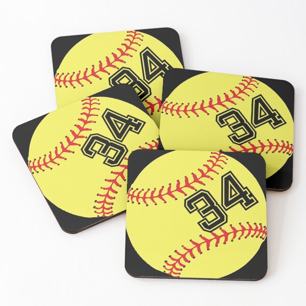 Item preview, Softball Player Jersey No 34 Back Number #34 Ball Sport Sticker Gift designed and sold by theshirtinator.