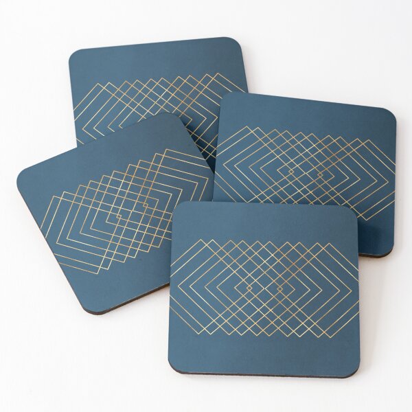 Aperçu de l'œuvre Design - Bleu et Or créée et vendue par ArenaArts.