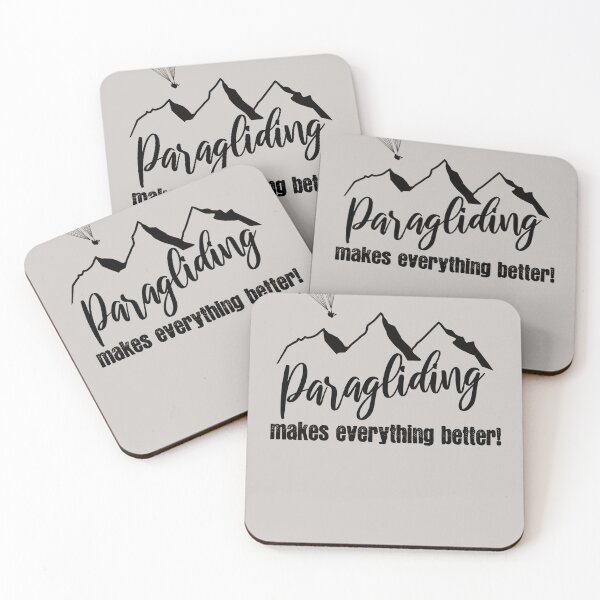 Item preview, Paraglidng makes everything better! Paragliding paraglider parachute designed and sold by VollNiceDesign.