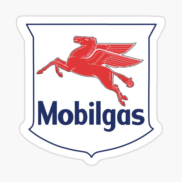 Mobil Gas - Distressed Sticker