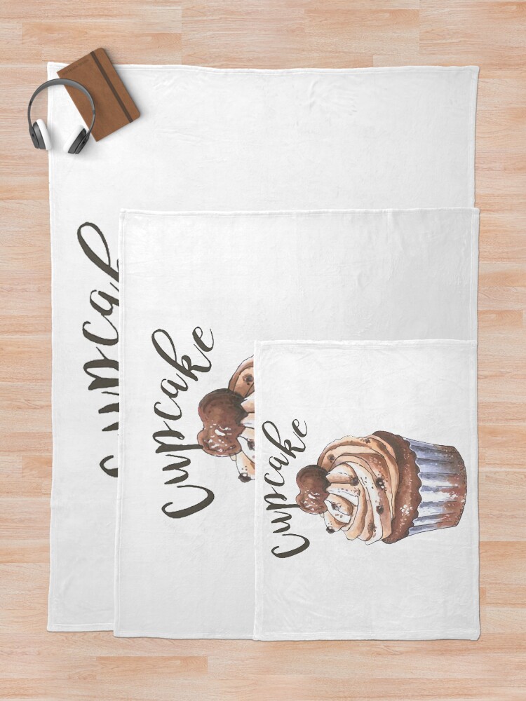 Thumbnail 5 of 6, Throw Blanket, Cupcake designed and sold by OtterFactory.