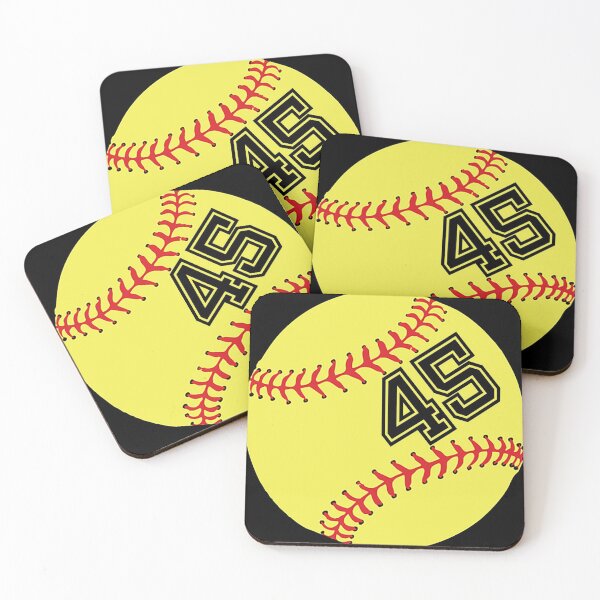 Item preview, Softball Player Jersey No 45 Back Number #45 Ball Sport Sticker Gift designed and sold by theshirtinator.