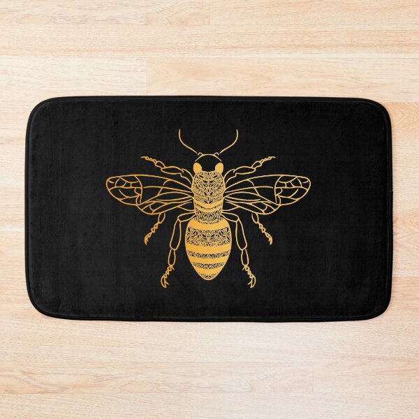 Item preview, Floral Golden Honey Bee designed and sold by lowercasev.