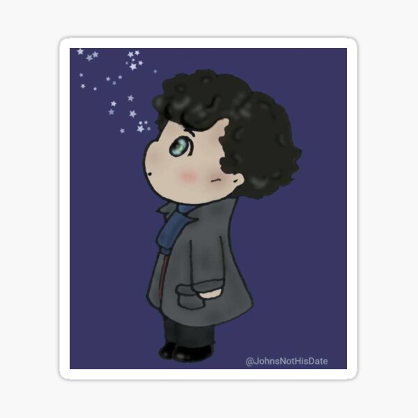 Sherlock and stars Sticker
