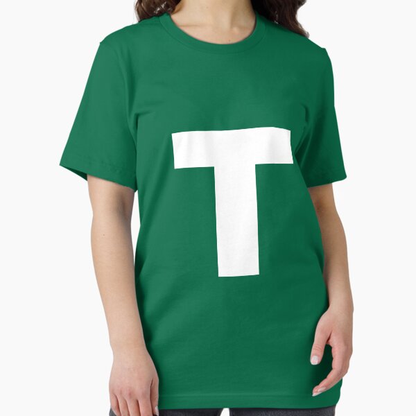 Vista previa del artículo con la obra « Letter T Chipmunk Disfraz de Halloween Verde», diseñado y vendido por GlowinUp Shop.