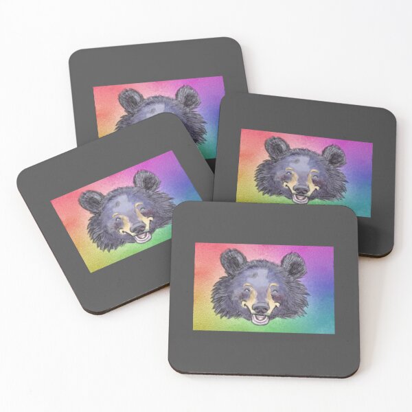Item preview, Cheerful Rainbow Moon Bear designed and sold by sneercampaign.
