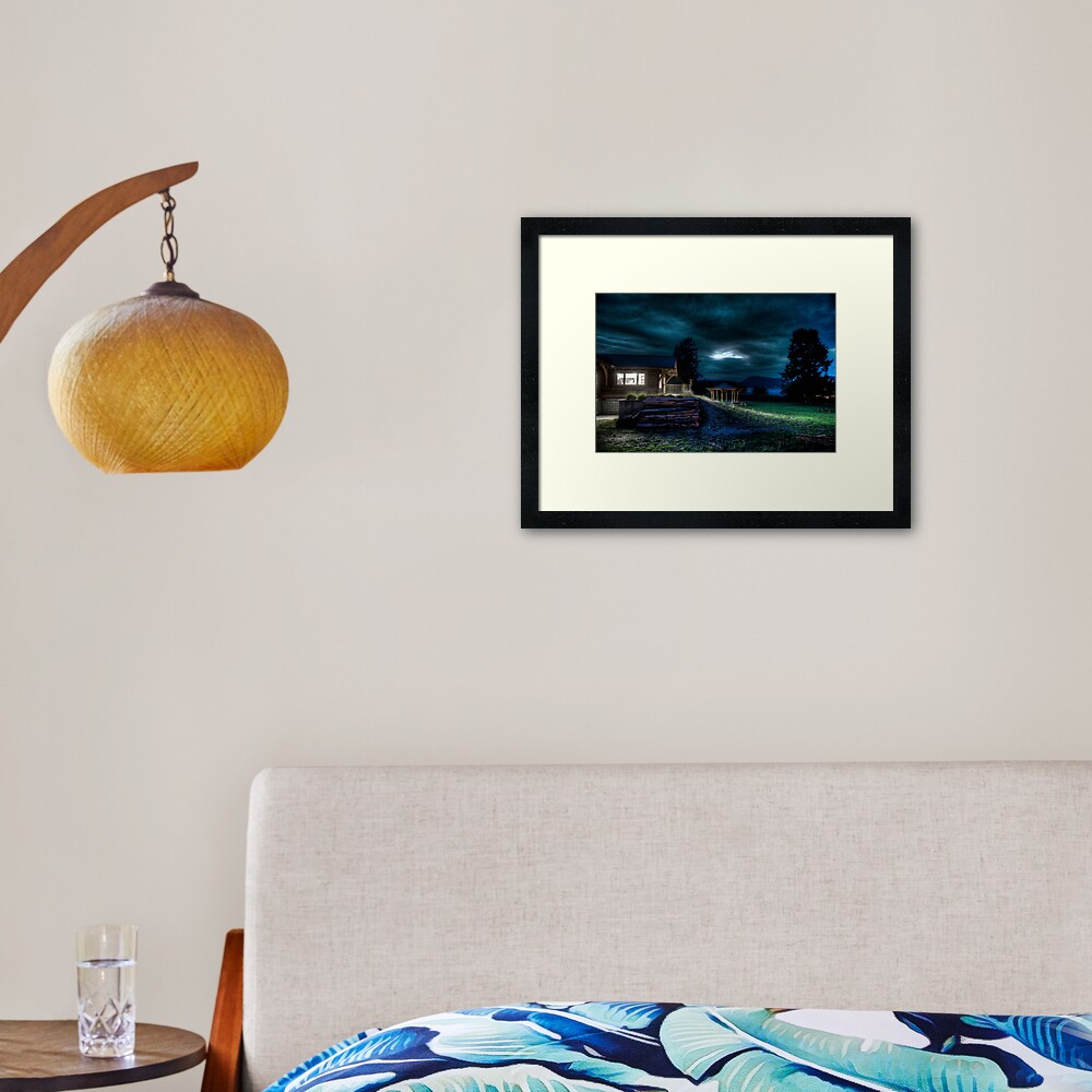 Opening Night at the Library Framed Art Print