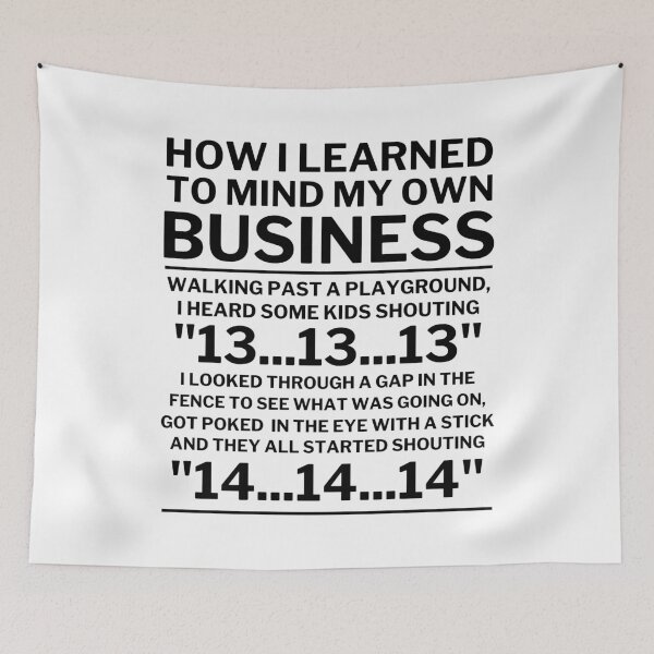 Item preview, Minding My Own Business - Light designed and sold by 4wordsmovement.