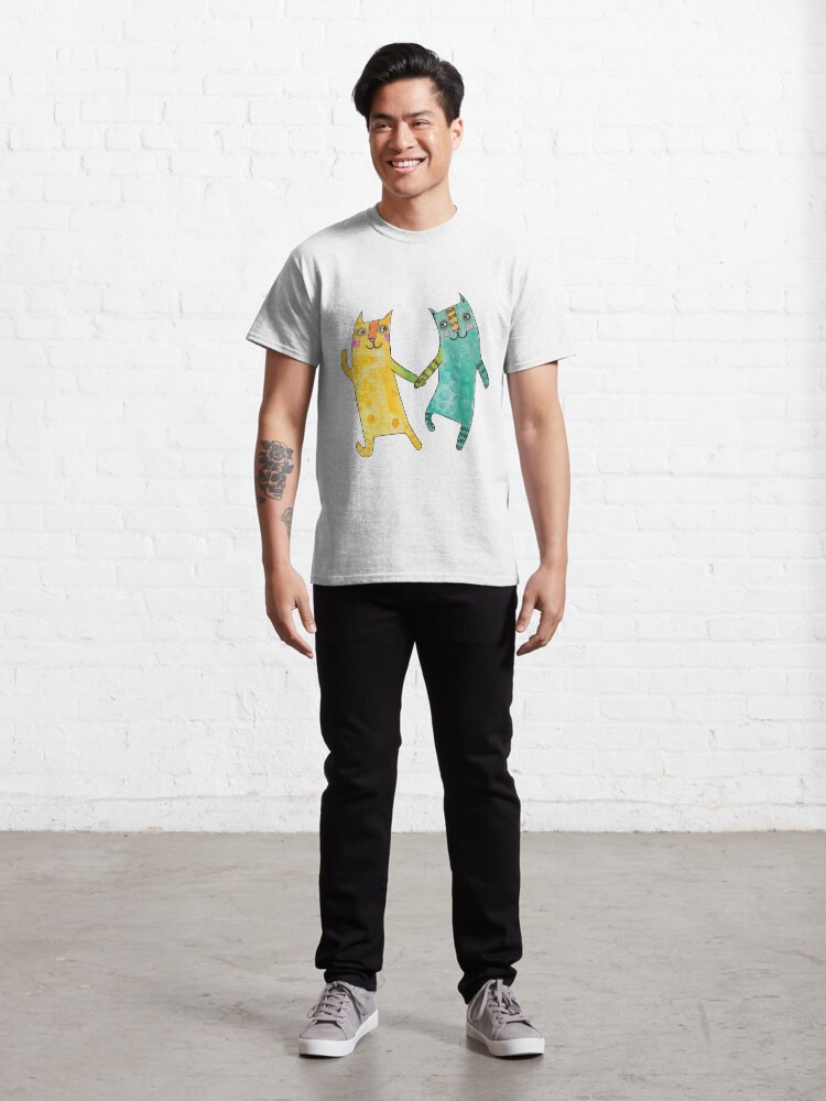 Alternate view of Love Cats Dancing Classic T-Shirt
