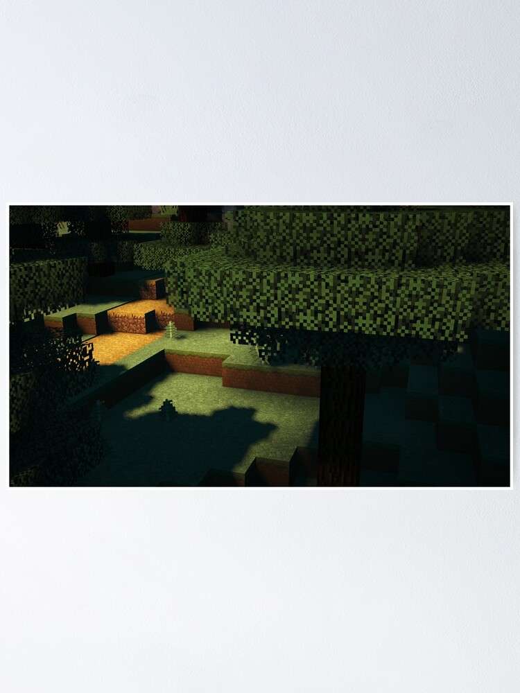 Walk Through Spruce Forest Poster By Expressness Redbubble - how to walk through walls in roblox studio