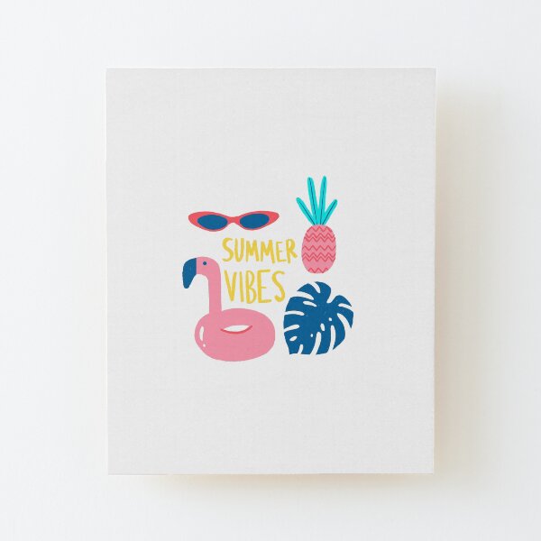 Summer Vibes Wood Mounted Print