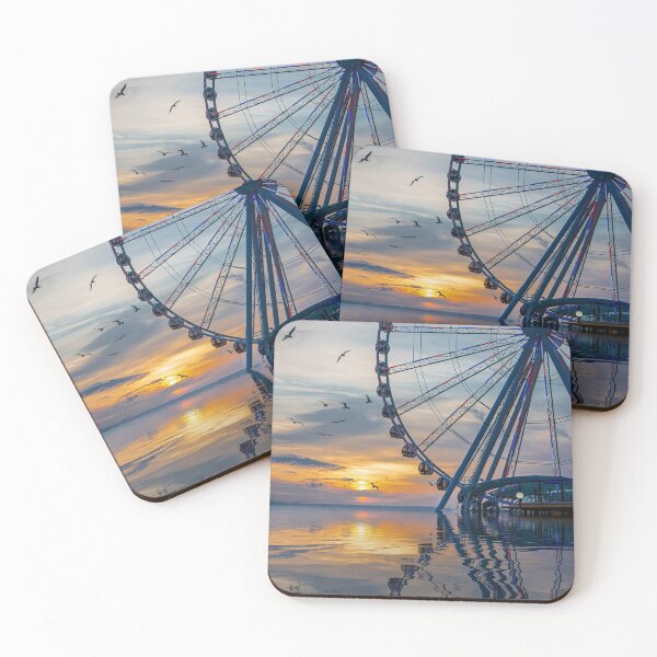 Item preview, Great Wheel at Sunset with Birds designed and sold by dbvirago.