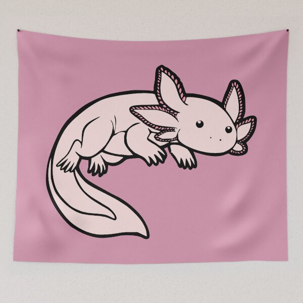 Item preview, Pink Axolotl Salamander Newt designed and sold by Pink Pineapple Works.