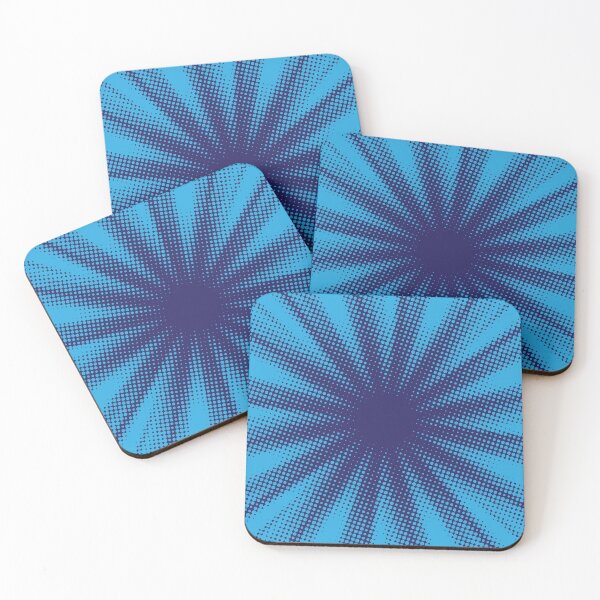 Item preview, Halftone Sunrise BLUE designed and sold by Zethinova.