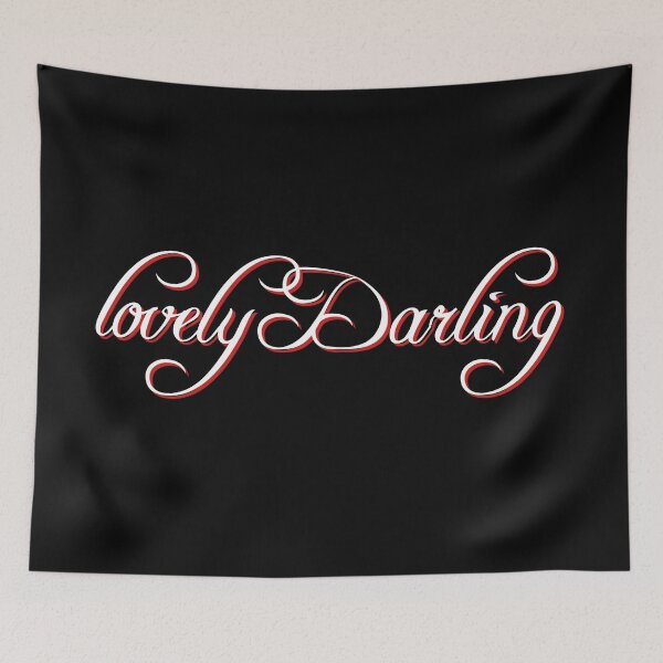 Item preview, Lovely Darling, simple Valentine's Day motifs, beautiful love sayings designed and sold by Kirei-Lily.