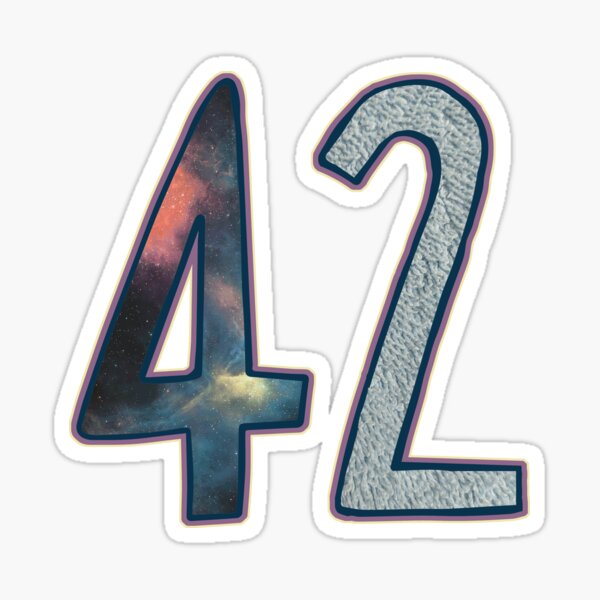 "42" Sticker for Sale by Galit | Redbubble