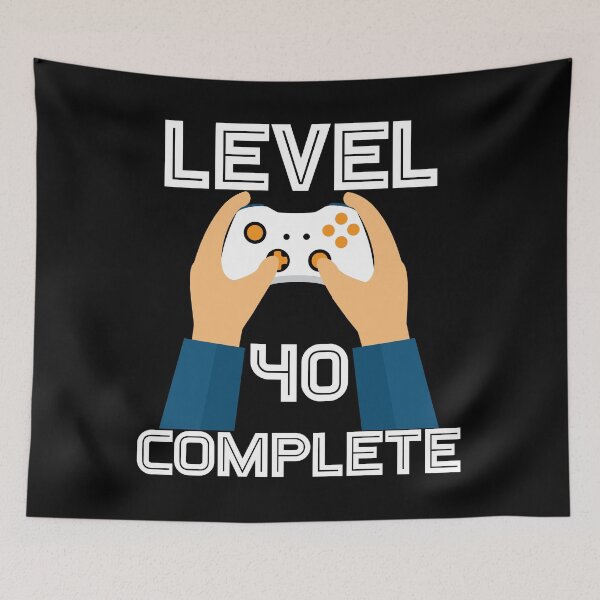Item preview, Level 40 Complete T-Shirt Video Gamer 40th Birthday Gifts designed and sold by SurgicalDesign.