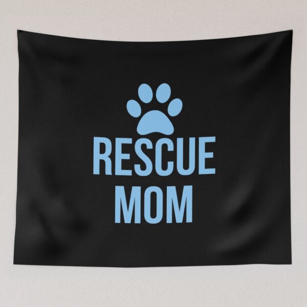 Item preview, Blue Rescue Mom Puppy Dog Paw designed and sold by SwagHut.