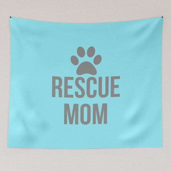 Item preview, Gray Rescue Mom Puppy Dog Paw designed and sold by SwagHut.