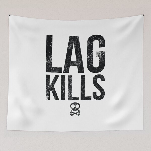 Item preview, Lag Kills Unisex T-shirt designed and sold by Forge 22.