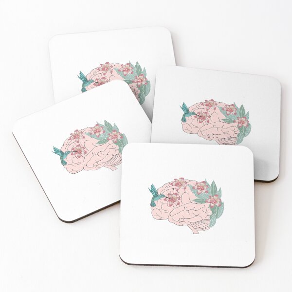 Item preview,  Anatomy brain with flowers and hummingbird designed and sold by carries-anatomy.